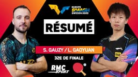 Résumé : un ex-numéro 2 mondial d'entrée, nouvel exploit en vue pour Gauzy ? (WTT Europe Smash) 