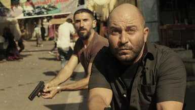 Doron Ben-David et Lior Raz dans la série "Fauda".