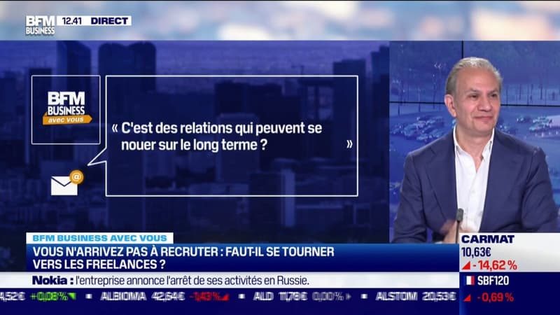 BFM Business avec vous : freelances et recrutement