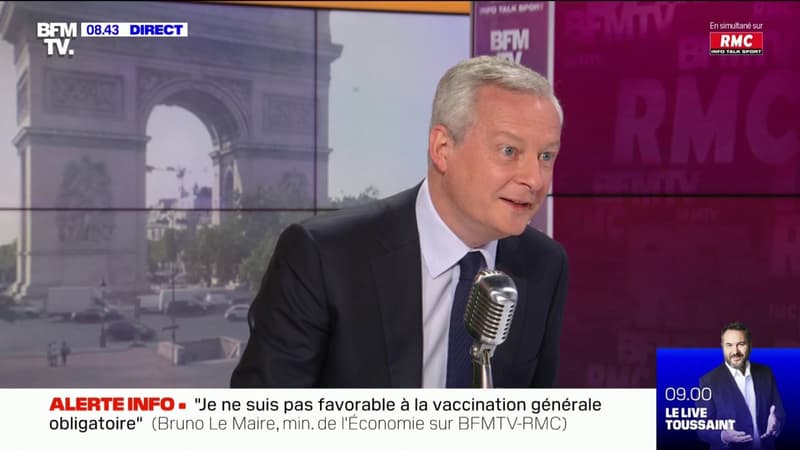 Bruno Le Maire: "S'il y a une nouvelle vague (...) il est légitime que l'on ressorte le bouclier de protection" pour soutenir l’activité économique