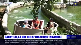 Cap au Nord: les familles profitent des attractions du parc Bagatelle