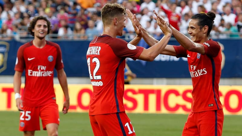 Rabiot, Meunier et Cavani