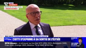 Éric Ciotti estime que le NFP est "dangereux" et porte "un projet extrêmement pernicieux et menaçant pour le pays"