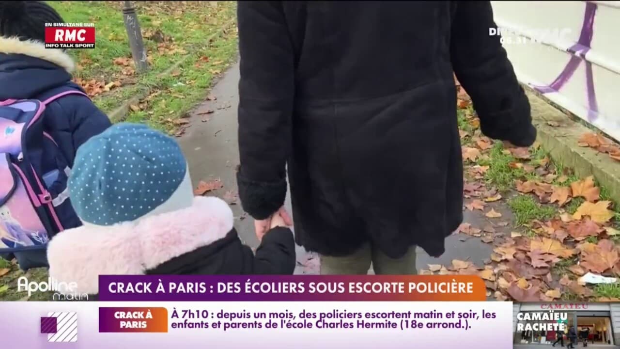 Crack à Paris: des écoliers sous escorte policière