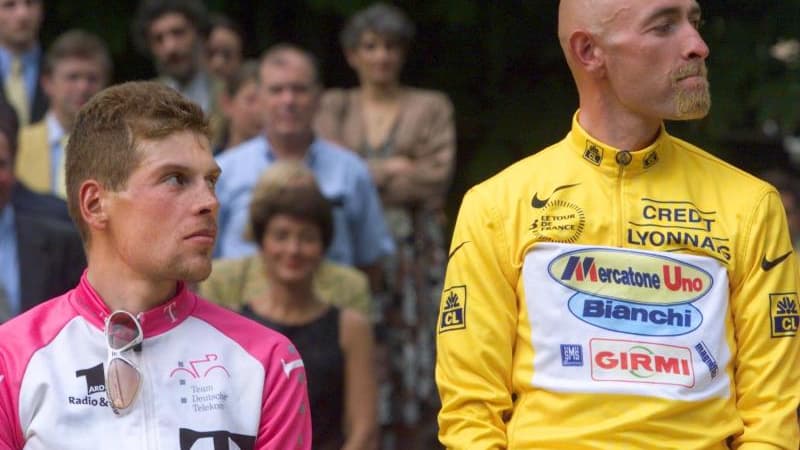 Marco Pantani, ici à côté de jan Ulrich
