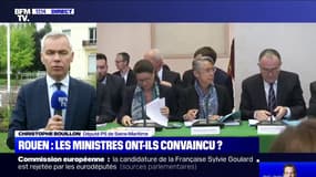 Lubrizol: Christophe Bouillon (PS) regrette "qu'on n'ait pas encore sur la table la liste des produits entreposés chez Normandie Logistique"