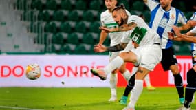 Dario Benedetto avec Elche, le 23 octobre 2021.