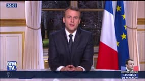 Vœux présidentiels: "2017 fut l'année du choix du peuple français", affirme Emmanuel Macron