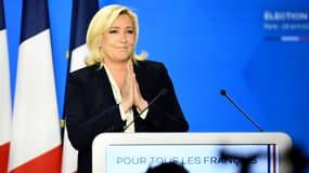 Marine Le Pen, ce dimanche 24 avril 2022.