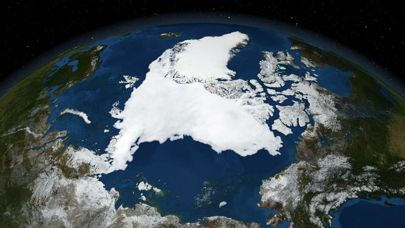 La Terre vue de l'espace par un satellite de la NASA en septembre 2007.