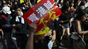 Des manifestants participent au rassemblement annuel pro-démocratie à Hong Kong, le 1et juillet 2019.