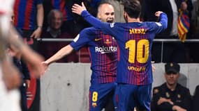 Andrés Iniesta et Lionel Messi