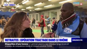 Lyon: des opérations de tractage contre la réforme des retraites