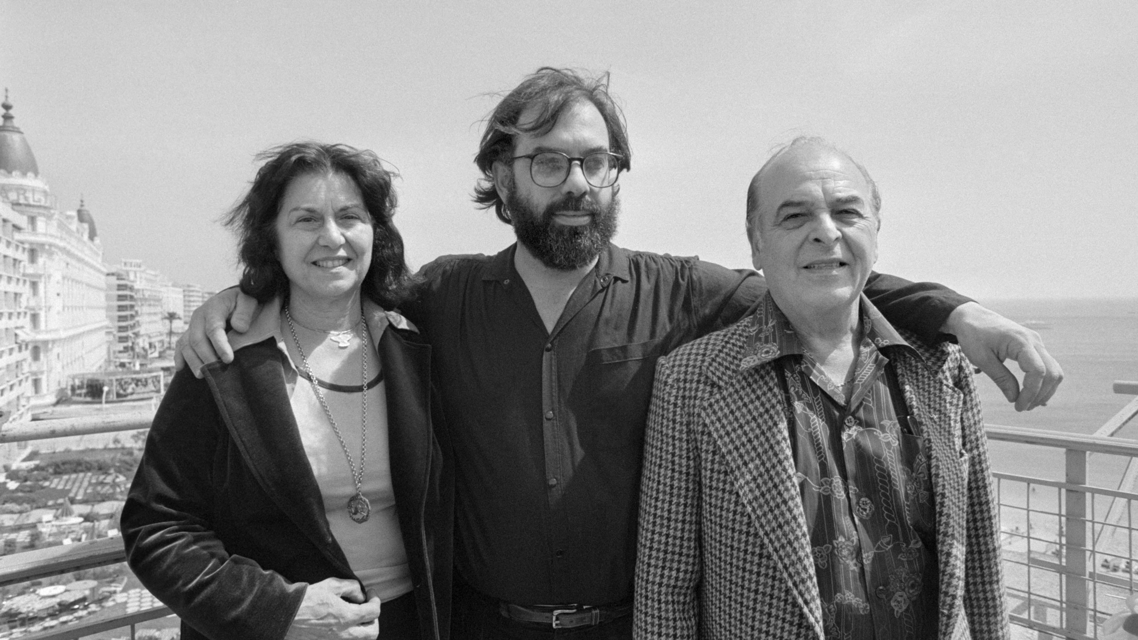 Francis Ford Coppola et ses parents au Festival de Cannes au 1979.