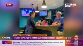 L'arrêt imprévu d'Emmanuel Macron au tabac presse de Roulans
