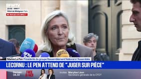 "S'il n'y a pas de rupture, il y aura censure", souligne Marine Le Pen, après sa rencontre avec le Premier ministre 