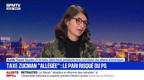 Une taxe Zucman "allégée": Aurélie Trouvé, députée (LFI), explique "qu'il faut arrêter de confondre les petits artisans avec les grandes fortunes"