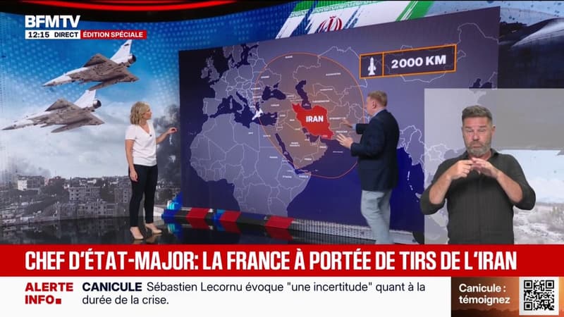 L'Iran a-t-il la capacité de frapper la France comme le déclare Fabien Mandon, chef d'état-major des armées?