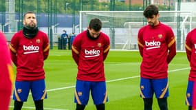 Lionel Messi ému pendant l'hommage à Maradona