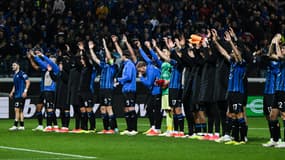 Les joueurs de l'Atalanta le 18 avril 2024