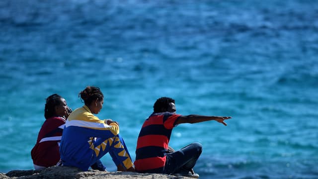Un groupe de migrants arrivés sur l'île de Lampedusa. (Photo d'illustration)