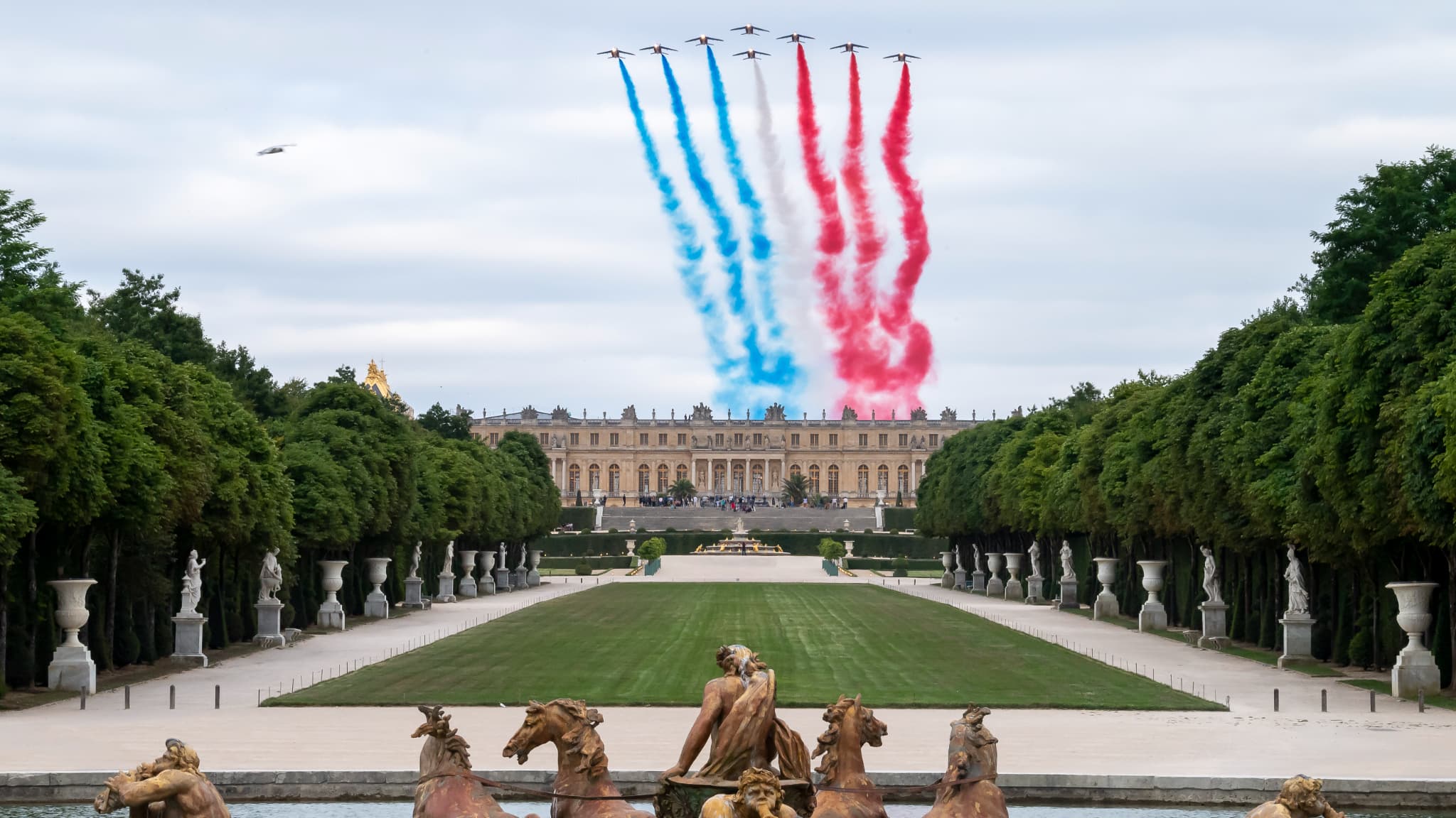La Patrouille de France effectuera un passage remarqué au-dessus du château de Versailles