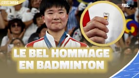 JO 2024 : Le beau geste d'He Bingjiao pour son adversaire en demi en badminton