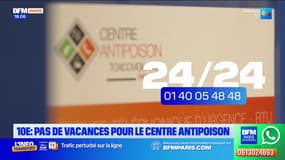 Paris: pas de vacances pour le centre antipoison