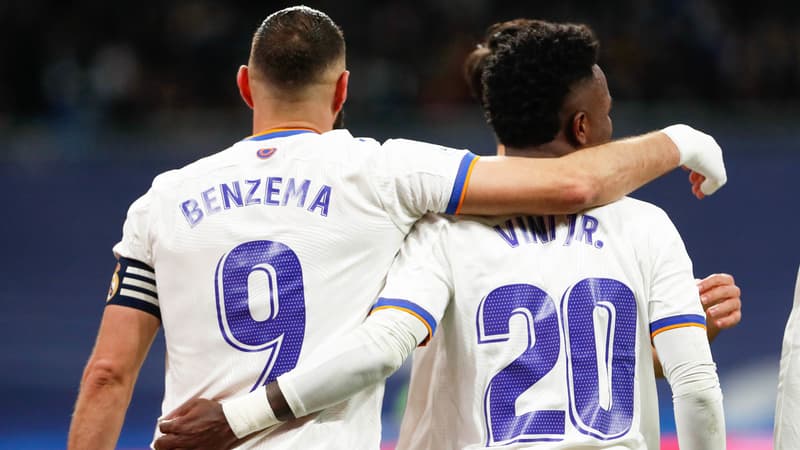 K. Benzema et Vinicius Jr