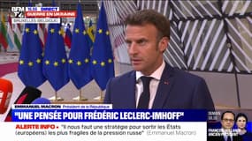 Mort de Frédéric Leclerc-Imhoff: "La France s'est toujours battue et continuera de se battre contre l'impunité", déclare Emmanuel Macron 
