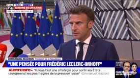Mort de Frédéric Leclerc-Imhoff: "La France s'est toujours battue et continuera de se battre contre l'impunité", déclare Emmanuel Macron
