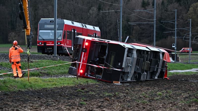 Suisse: deux déraillements de trains font plus de quinze blessés