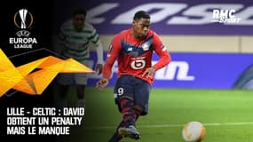 Lille - Celtic : David obtient un penalty mais le manque