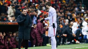 Gérard PIQUE et XAVI