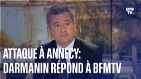Attaque au couteau à Annecy: Gérald Darmanin répond aux questions de BFMTV