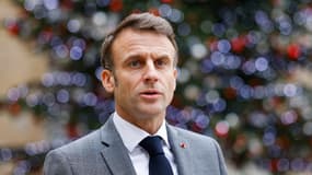Emmanuel Macron, le 13 décembre 2023, à l'Élysée