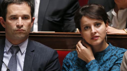 Benoît Hamon et Najat Vallaud-Belkacem, le 15 mai 2013.