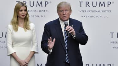 Donald Trump et sa fille Ivanka, le 26 octobre.