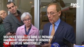 Violences sexuelles dans le patinage : Gailhaguet démissionne et dénonce "une dictature ministérielle"