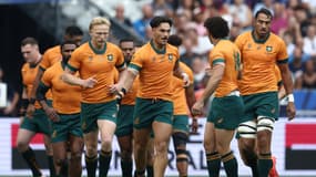 La joie des Australiens face à la Géorgie en Coupe du monde, le 9 septembre 2023.