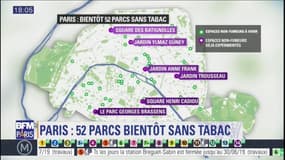 La mairie de Paris va étendre l'interdiction de fumer à 52 parcs et jardins