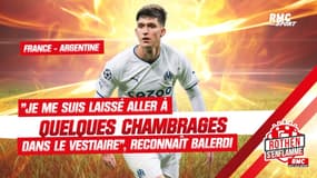 France - Argentine : "Je me suis laissé aller à quelques chambrages dans le vestiaire", reconnaît Balerdi