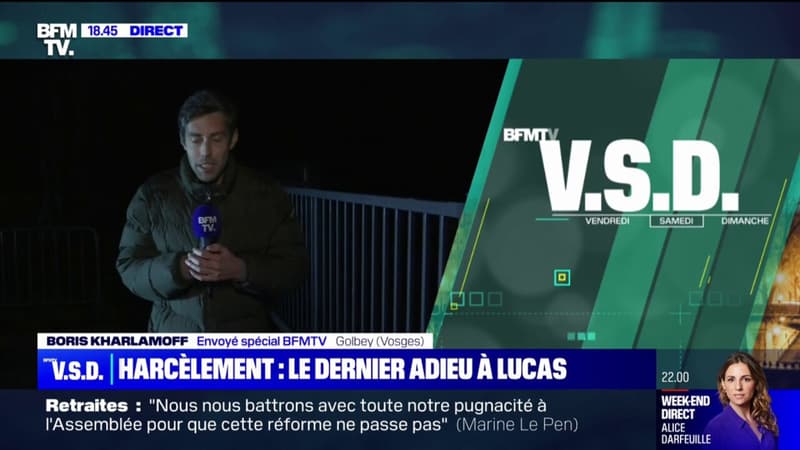 Harcèlement scolaire: une cérémonie d'obsèques civile s'est tenue dans l'intimité à Épinal, dans les Vosges, après le suicide de Lucas, 13 ans