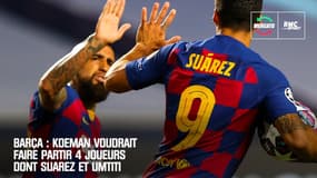 Barça : Koeman voudrait faire partir 4 joueurs dont Suarez et Umtiti