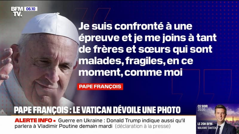 Le Vatican publie une photo du pape François, la première depuis son hospitalisation