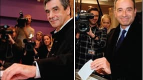 L'ancien Premier ministre François Fillon a revendiqué à son tour dimanche soir la victoire à la présidence de l'UMP.