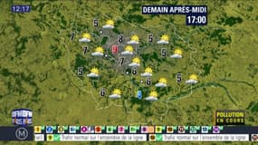 Météo Paris Ile-de-France du lundi 5 décembre 2016: L'Ile-de-France reste dans des conditions cycloniques