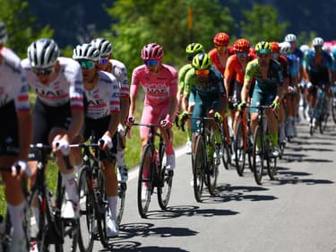 Tadej Pogacar sur la 8e étape du Giro le 11 mai 2024