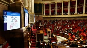 Les députés en séance à l'Assemblée nationale, le 4 avril 2024 à Paris