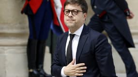 Le maire de Marseille, Benoît Payan, arrive à l'Élysée à Paris le 4 juillet 2023